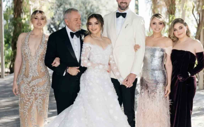 ANGÉLICA RIVERA LUCIÓ VESTIDO DE MÁS DE MEDIO MILLÓN DE PESOS EN LA BODA DE SU HIJA, SOFÍA CASTRO
